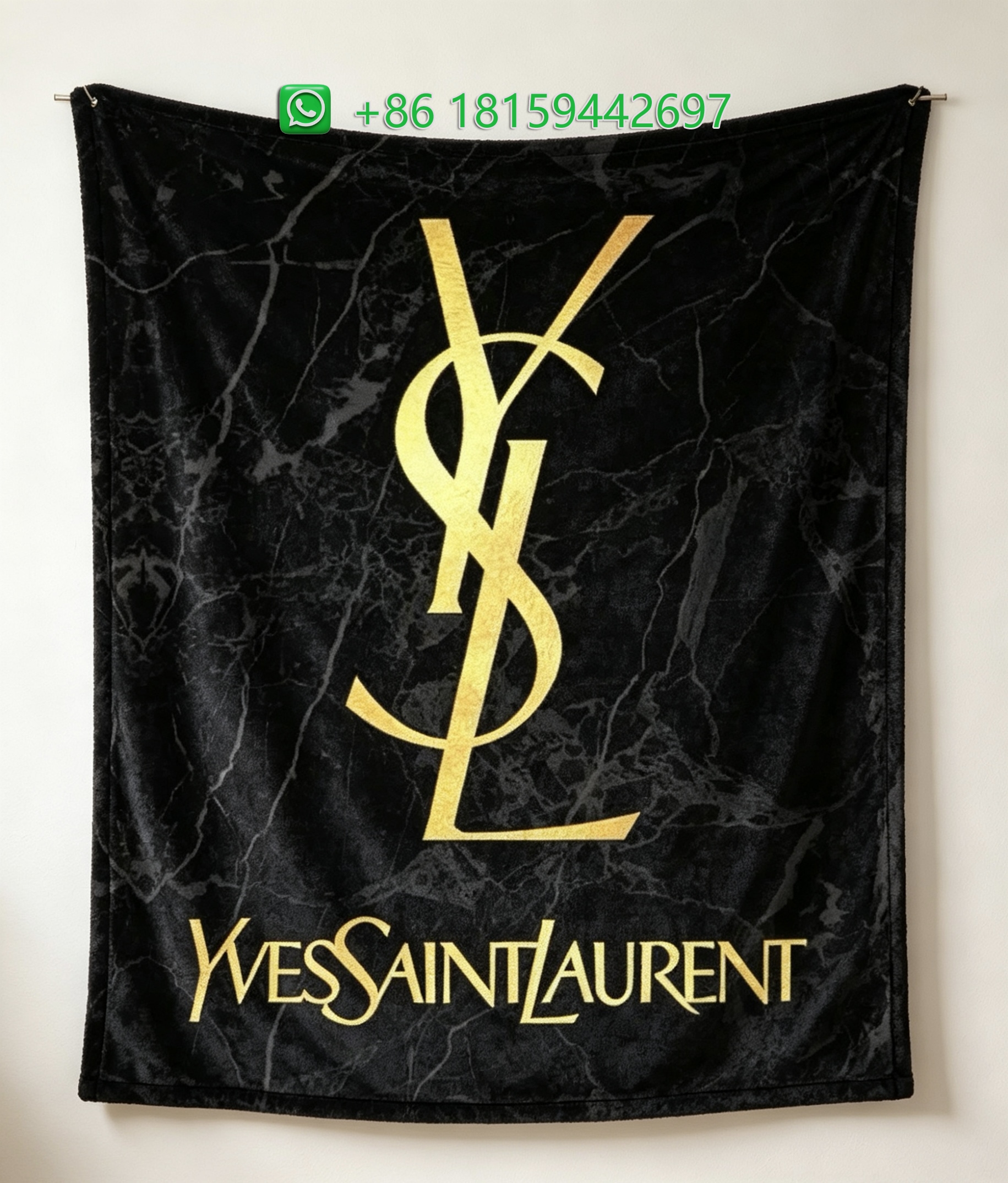 Yves Saint Laurent Throw Blankets